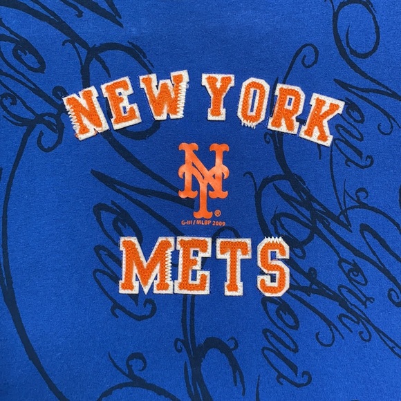 NY Mets MLB Graphic SS Tee 💗 Blue Orange & Black - Picture 10 of 13